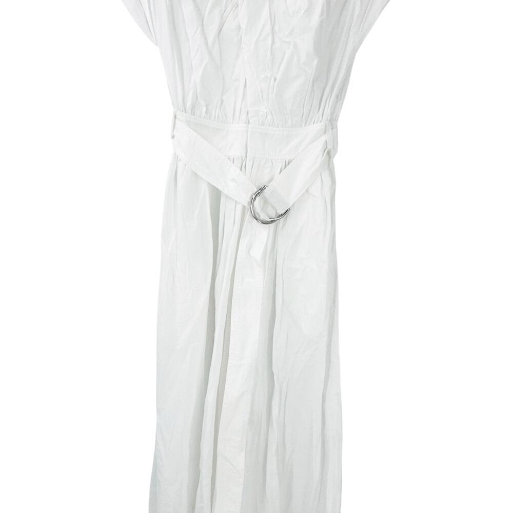 Derek Lam 10 Crosby Celeste Belted Waist Cutout Maxi Dress White Size 2 NWOT - Picture 10 of 13